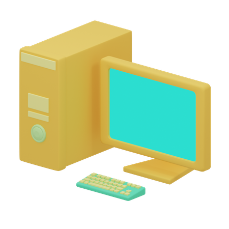 Free Computer  3D Icon