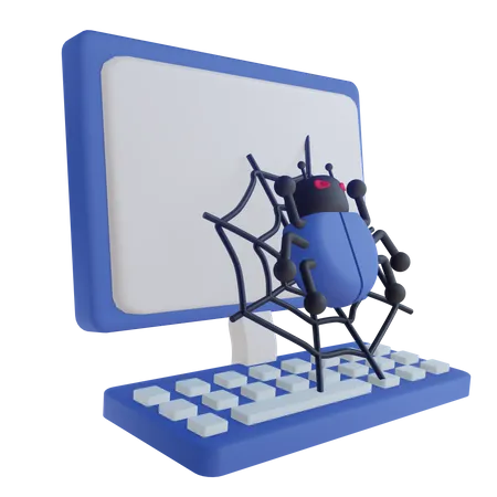 Free Computer Bug  3D Icon