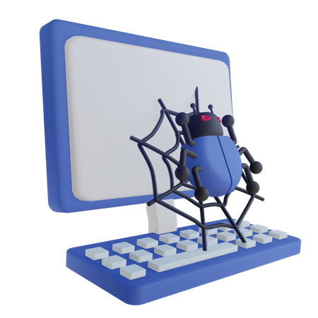 Free Computer Bug  3D Icon