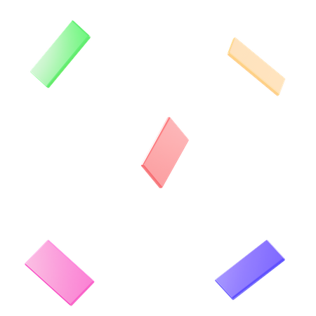 Free Confetti Papers  3D Icon