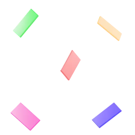 Free Confetti Papers  3D Icon