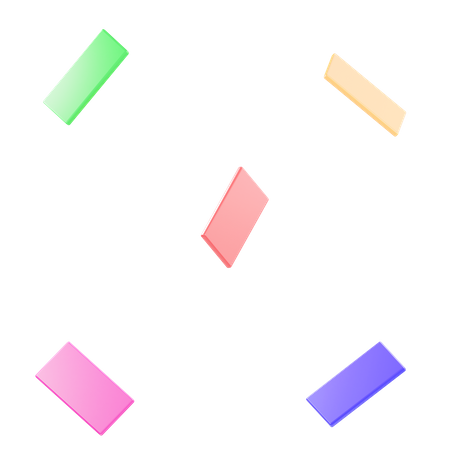 Free Confetti Papers  3D Icon