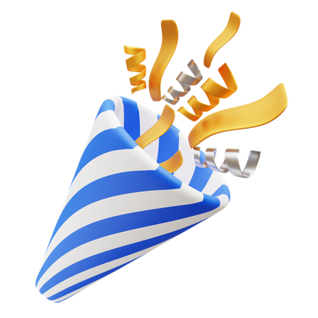 Free Conffeti  3D Icon
