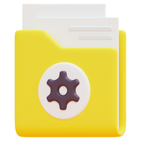 Free Configuração de pasta  3D Icon