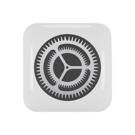 Free Configurações do iOS  3D Logo