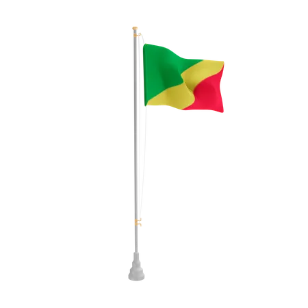 Free Congo Republic  3D Flag