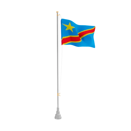 Free República do congo democrática  3D Flag