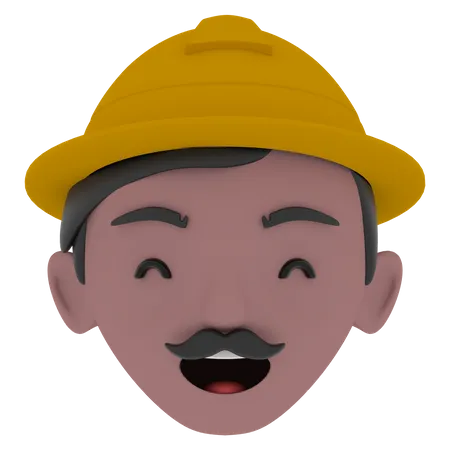Free Construction worker  3D Icon