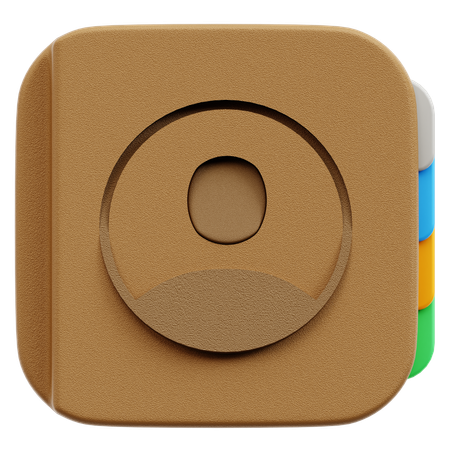 Free Contact  3D Icon