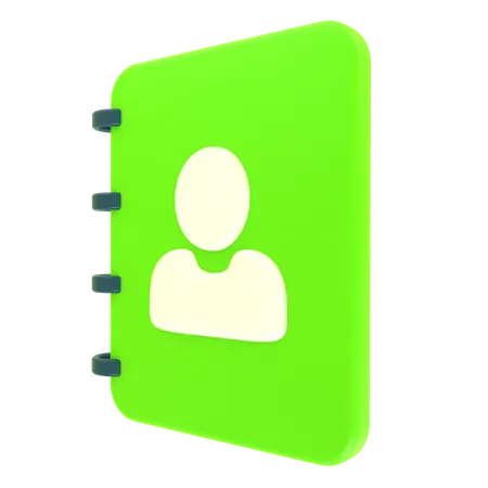 Free Contact Book  3D Icon