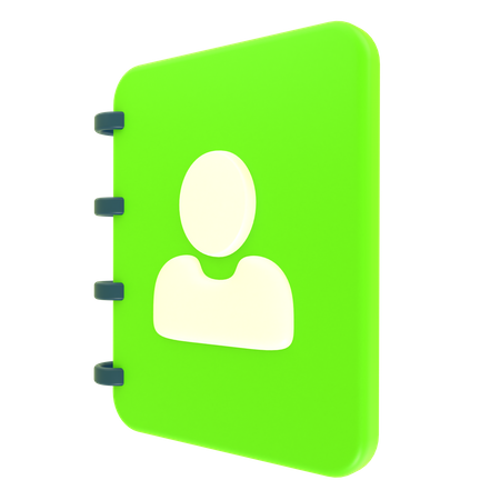 Free Contact Book  3D Icon