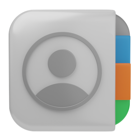 Free Contact Ios  3D Icon