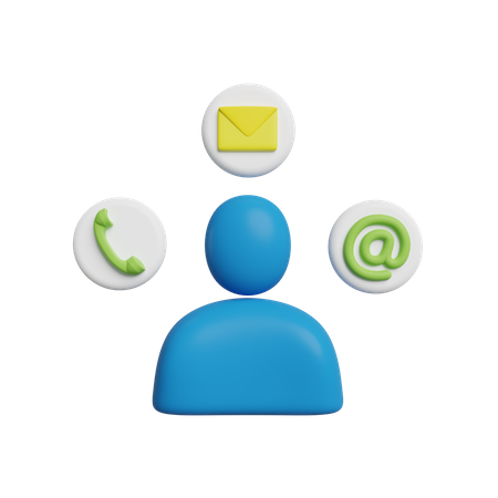 Free Contact Us  3D Icon