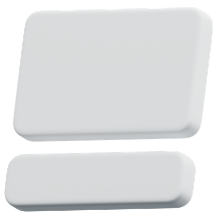 Free Disposition du pied de page du contenu  3D Icon