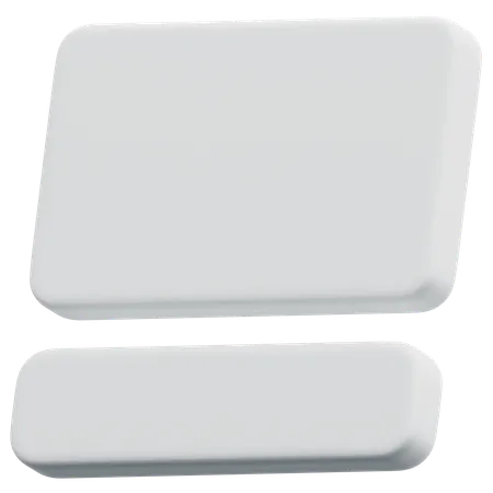 Free Disposition du pied de page du contenu  3D Icon