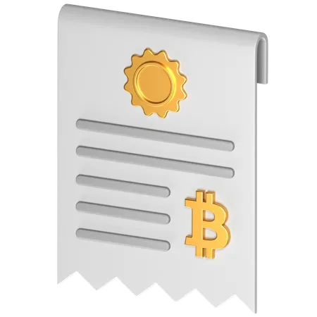 Free Contrato btc  3D Icon