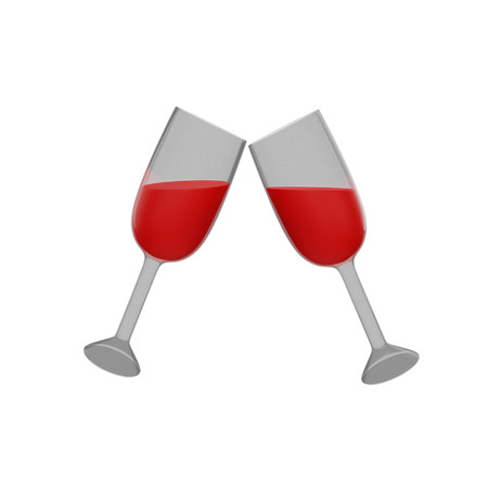 Free Copa de vino tinto  3D Illustration