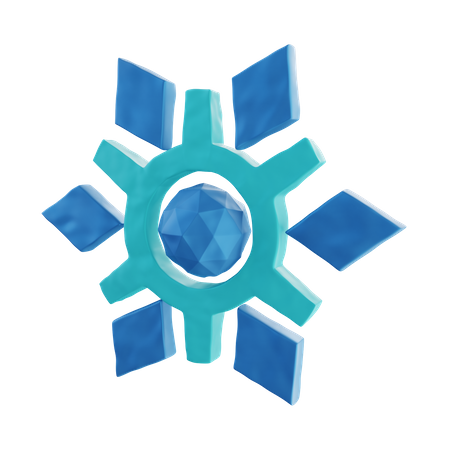 Free Flecha de copo de nieve  3D Illustration