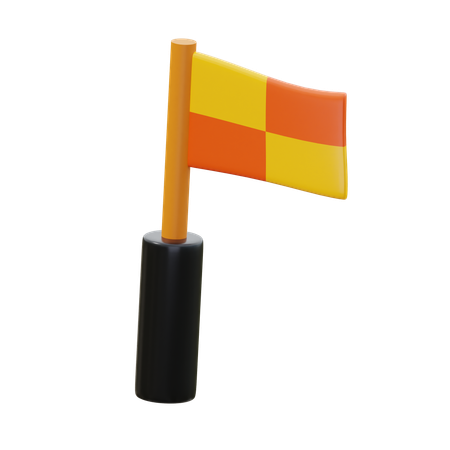 Free Corner Flag  3D Icon