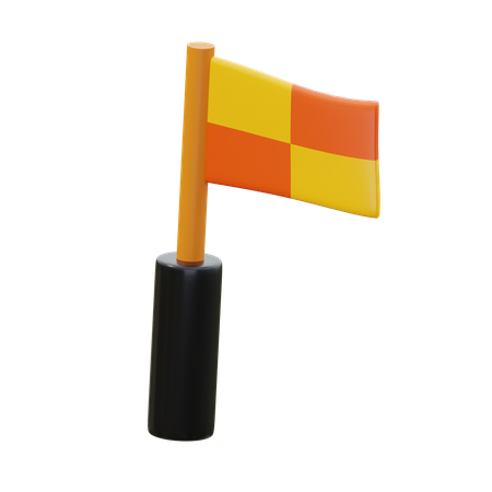 Free Corner Flag  3D Icon