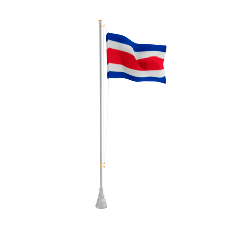Free Costa Rica  3D Flag