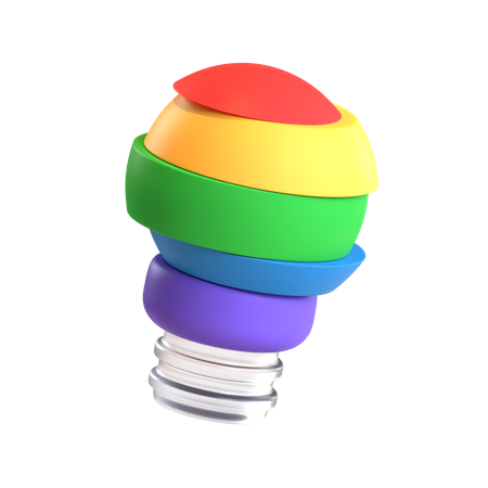 Free Creative Bulb  3D Icon