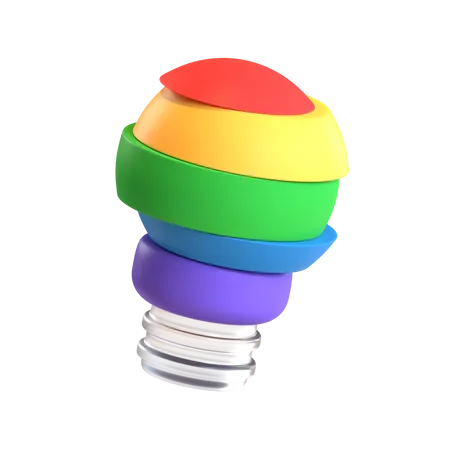 Free Creative Bulb  3D Icon