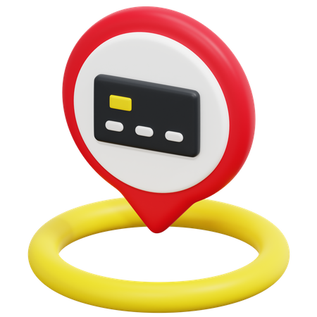 Free Credit Card Location  3D Icon