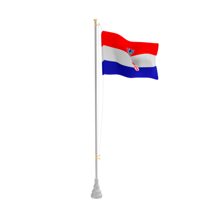 Free Croacia  3D Flag