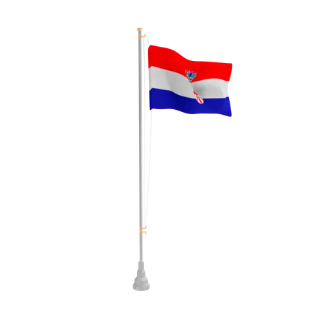 Free Croacia  3D Flag