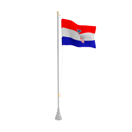 Free Croatia  3D Flag