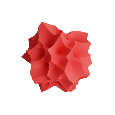Free Crushed paper ball  3D Icon
