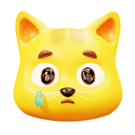 Free Crying Cat  3D Icon