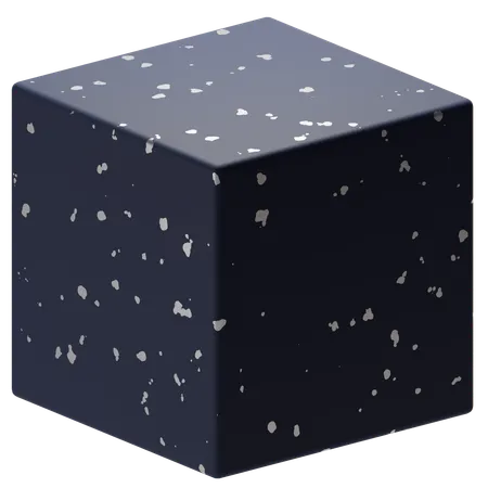 Free Cube Dark  3D Icon