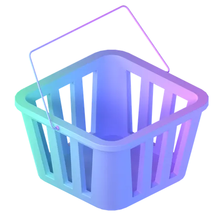 Free Cubo de compras vacío  3D Icon