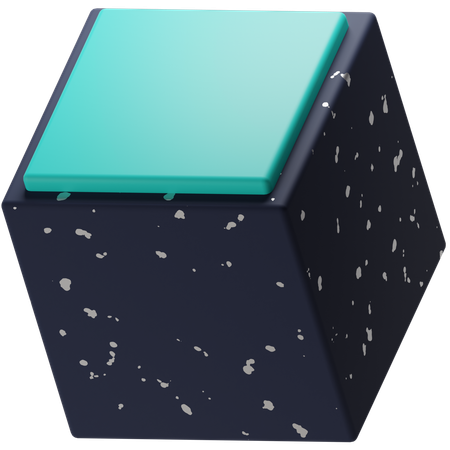 Free Cubo escuro  3D Icon