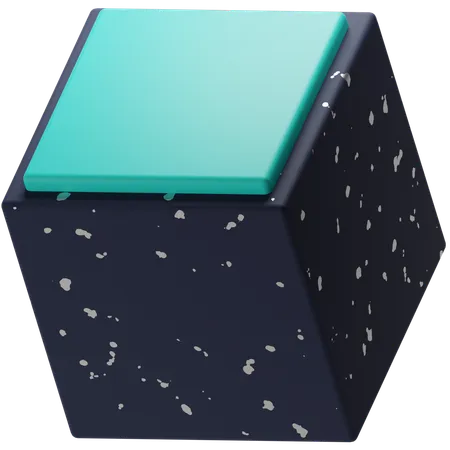 Free Cubo escuro  3D Icon