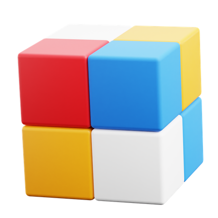 Free Forme astratte del cubo di Rubik  3D Icon