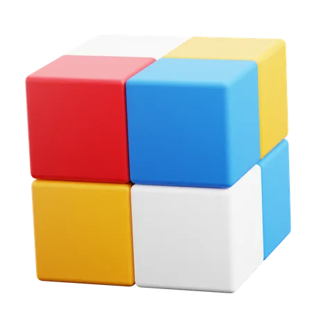 Free Forme astratte del cubo di Rubik  3D Icon