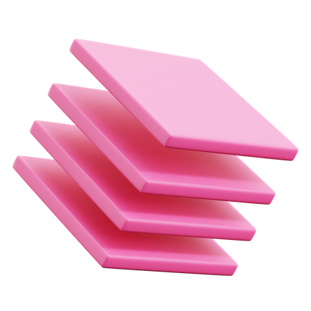 Free Forme astratte dello strato cubico  3D Icon