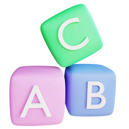 Free Cubos de alfabeto  3D Icon