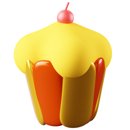 Free Cupcake 3D Icon