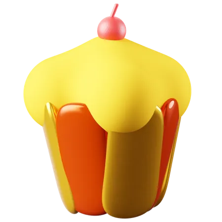 Free Cupcake 3D Icon