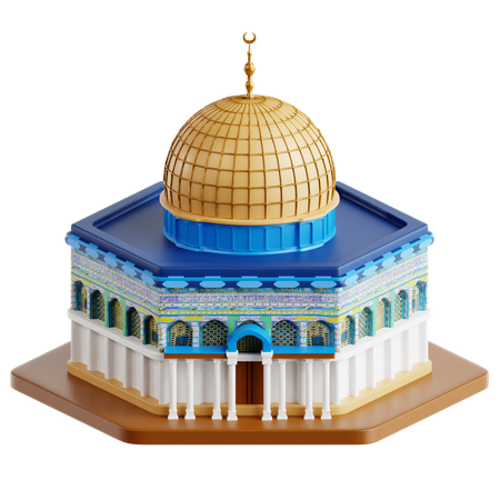 Free Cúpula da rocha  3D Icon