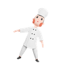 3ds of cute chef