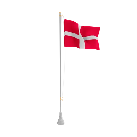 Free Danemark  3D Flag