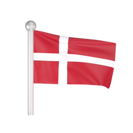 Free Dänemark Flagge  3D Icon