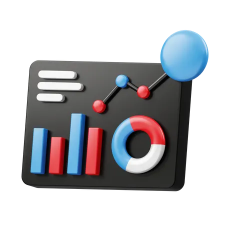 Free Dashboard-Wachstum  3D Icon