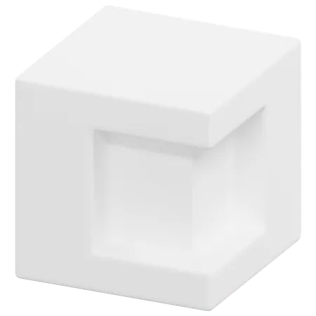 Free Deep Slot Cube  3D Icon