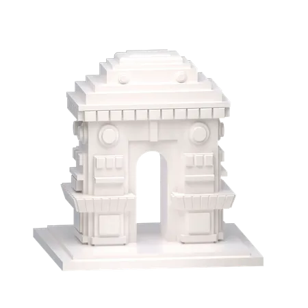 Free Delhi Gate  3D Illustration